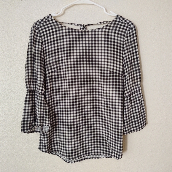 MAURICE'S | Gingham Bellsleeve Blouse - Picture 3 of 7